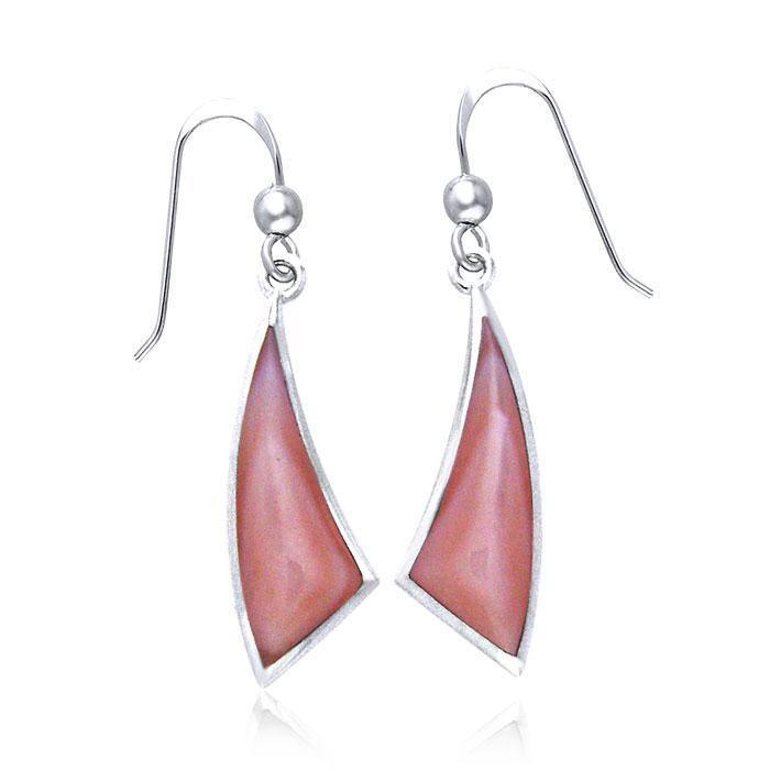 Trillion Cabochon Convex Earrings TER435