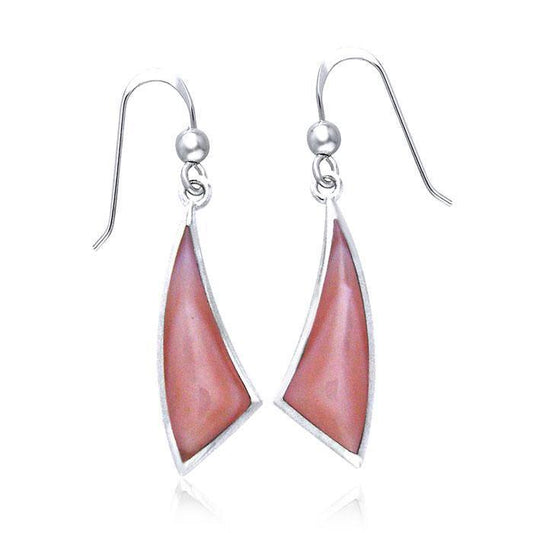Trillion Cabochon Convex Earrings TER435