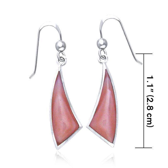 Trillion Cabochon Convex Earrings TER435