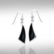 Trillion Flat Cabochon Earrings TER437