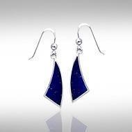 Trillion Flat Cabochon Earrings TER437