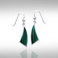 Trillion Flat Cabochon Earrings TER437