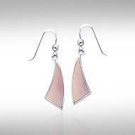 Trillion Flat Cabochon Earrings TER437