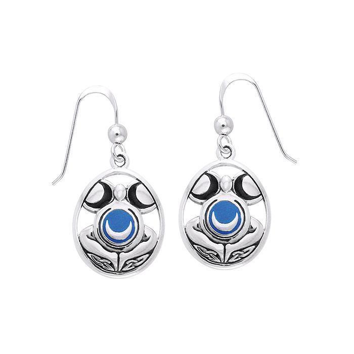 Celtic Moon Goddess Earrings TER487
