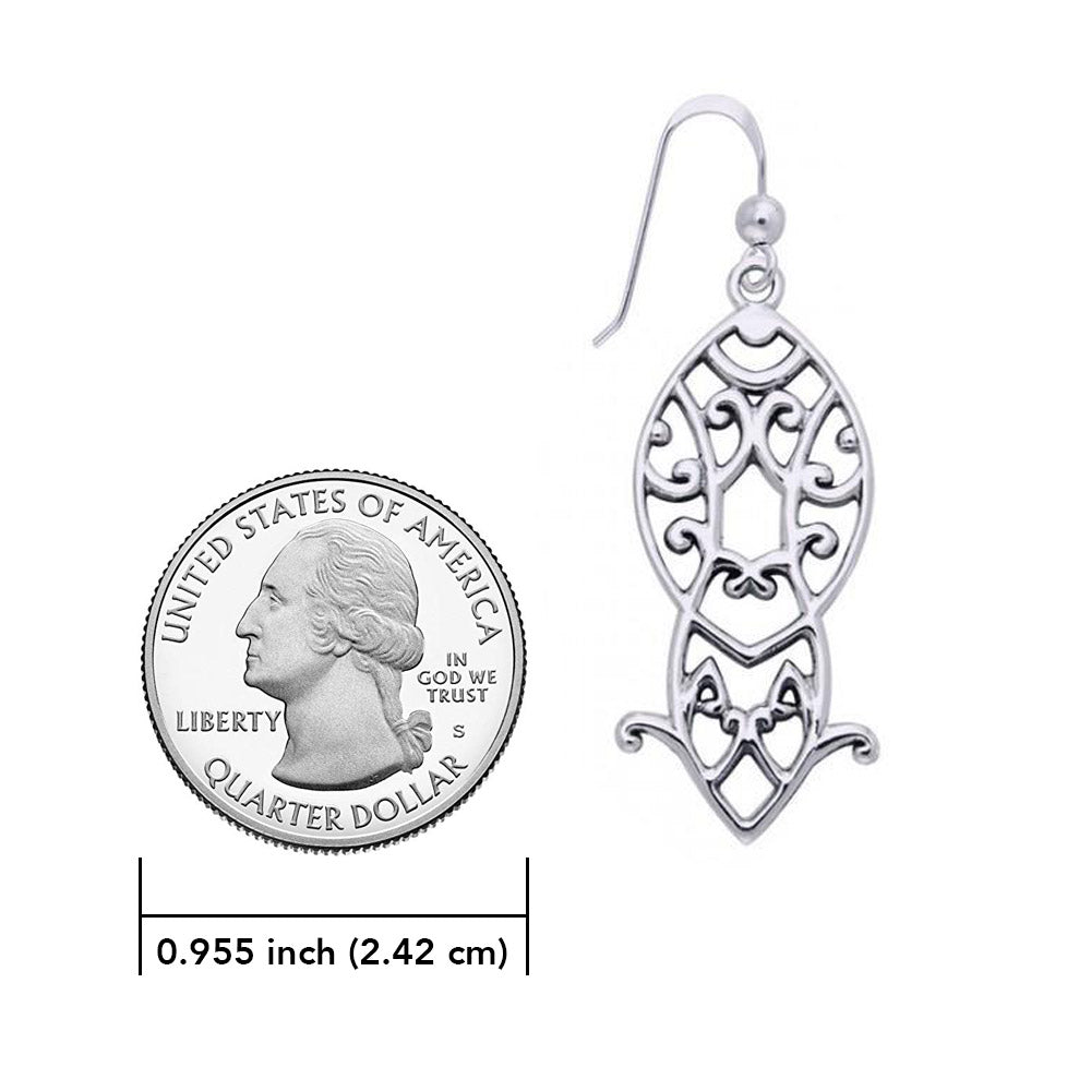 Celtic Maori Silver Earrings TER522