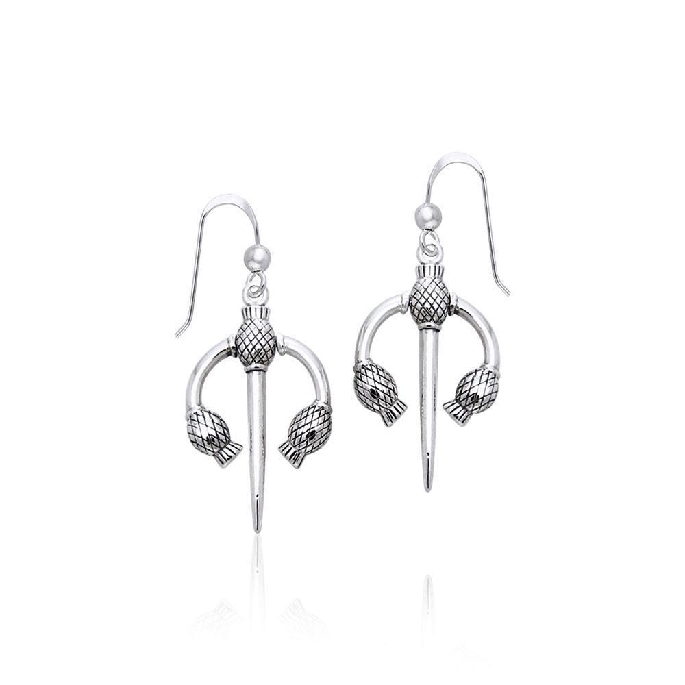 Danu Silver Thistle Earrings TER551