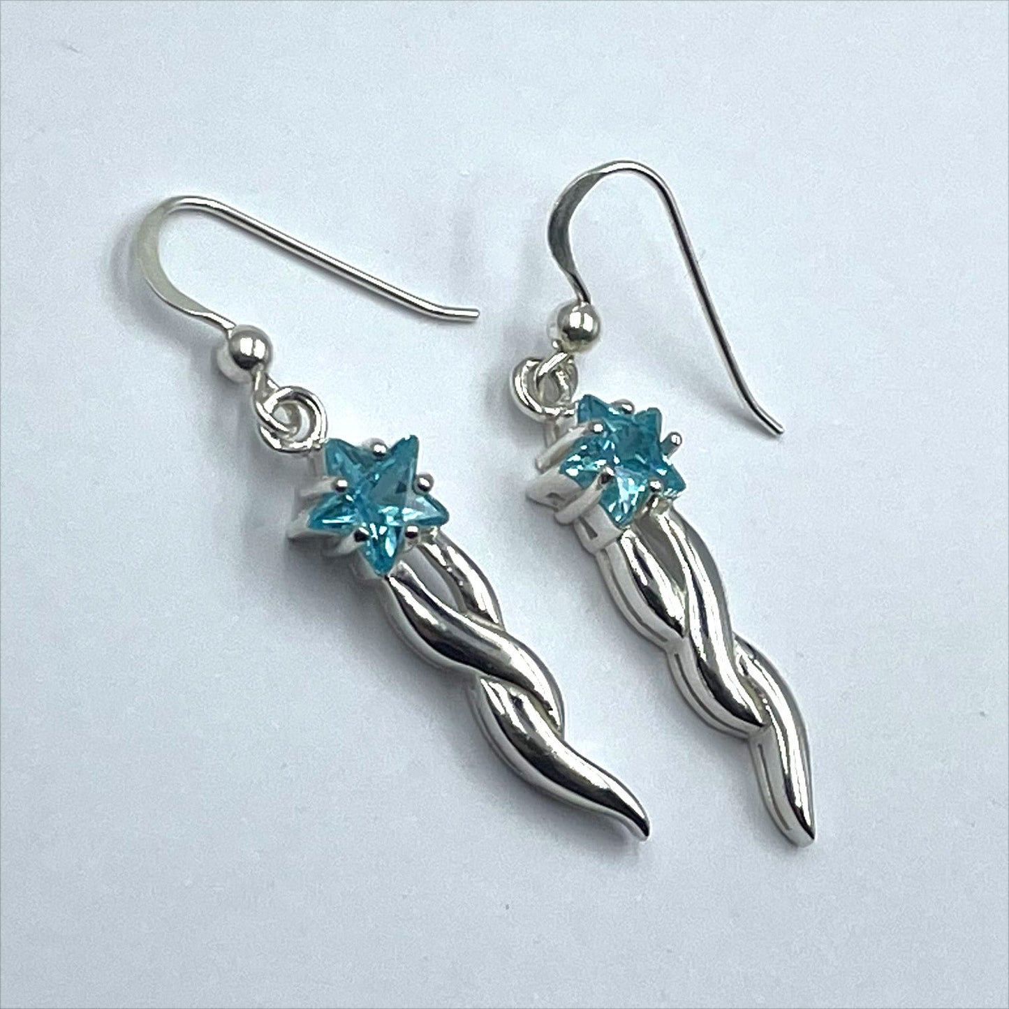 Designer Shooting Star Cubic Zirconia Earrings TER856