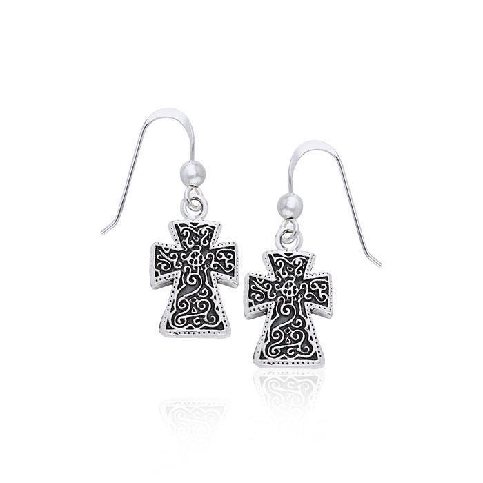 Silver Cross Earrings TER963