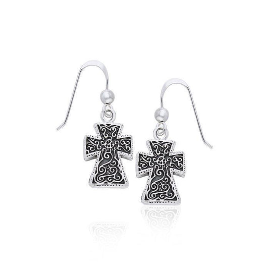 Silver Cross Earrings TER963