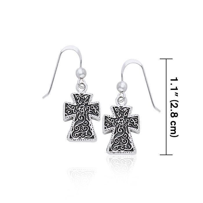 Silver Cross Earrings TER963