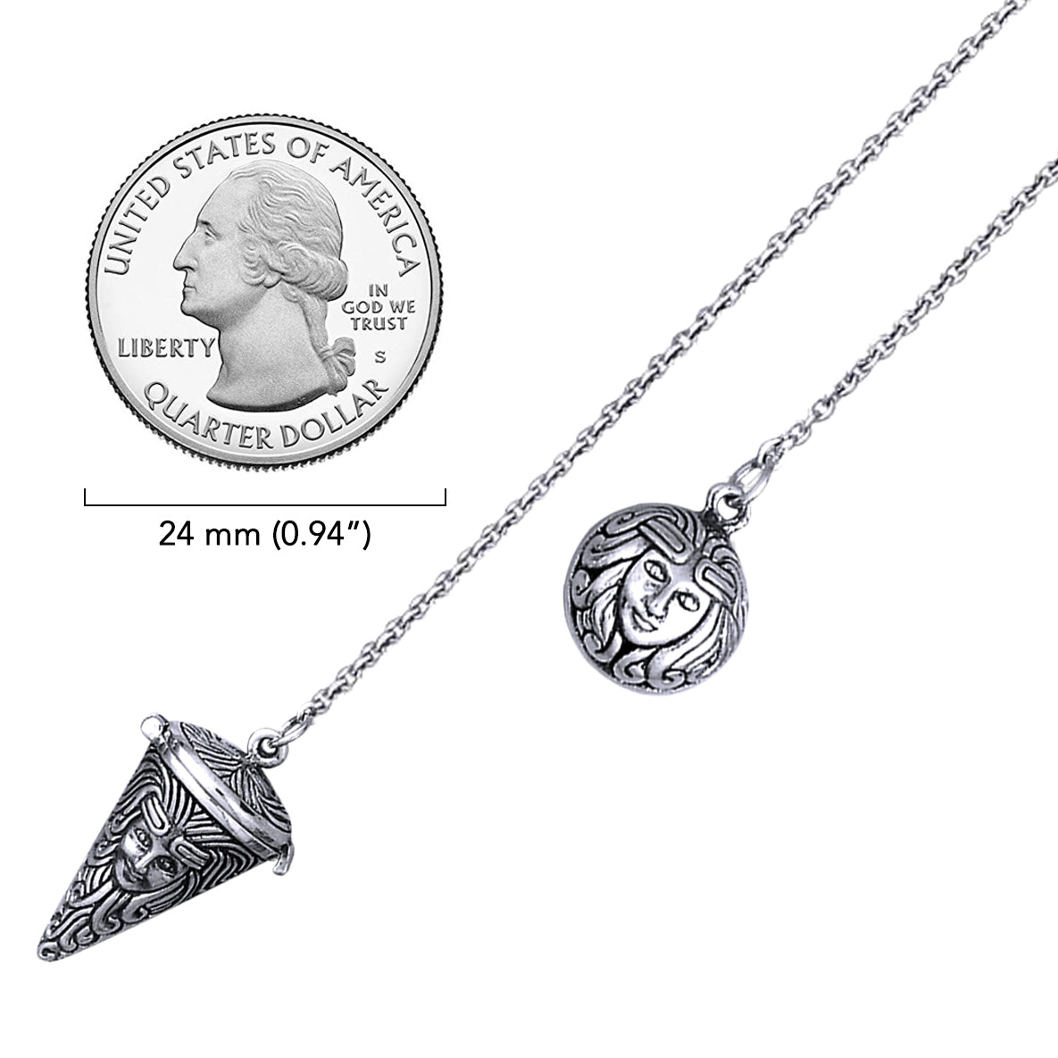 Goddess Sterling Silver Pendulum TM007