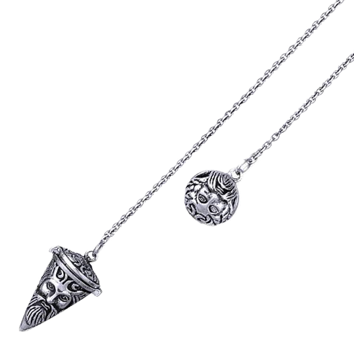 Green Man Sterling Silver Pendulum TM008