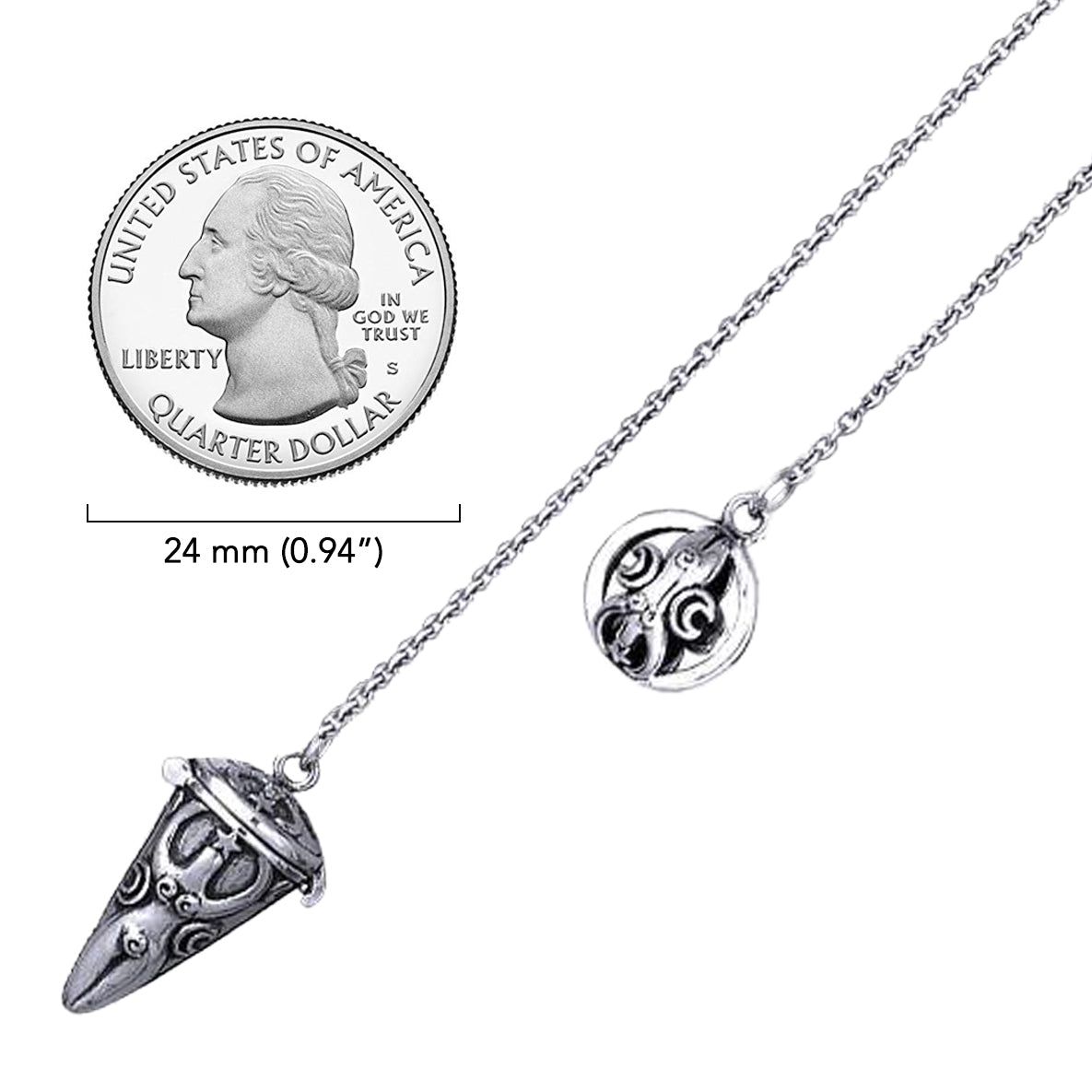 Goddess Sterling Silver Pendulum TM012