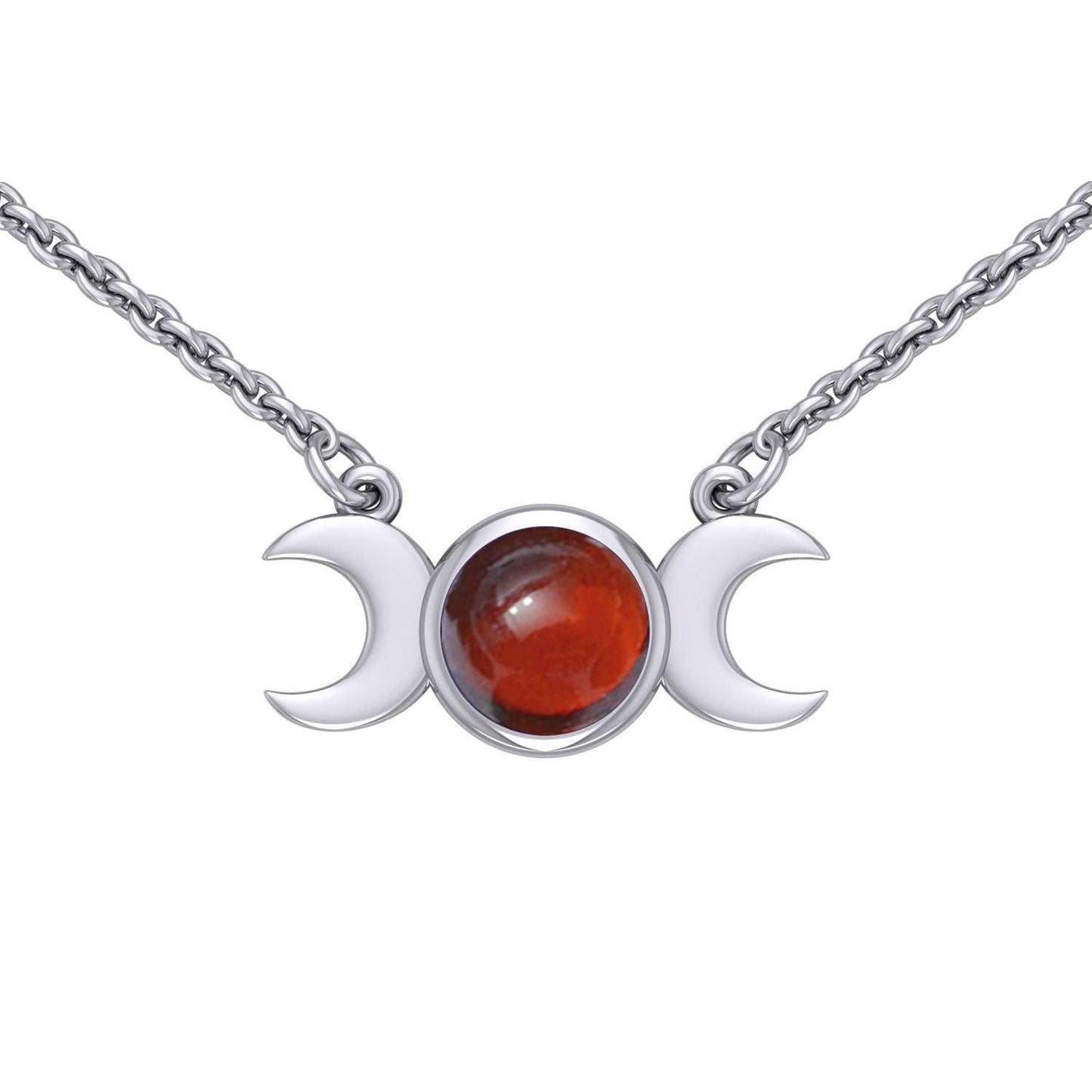 Blue Moon Silver Necklace with Gemstone TN268