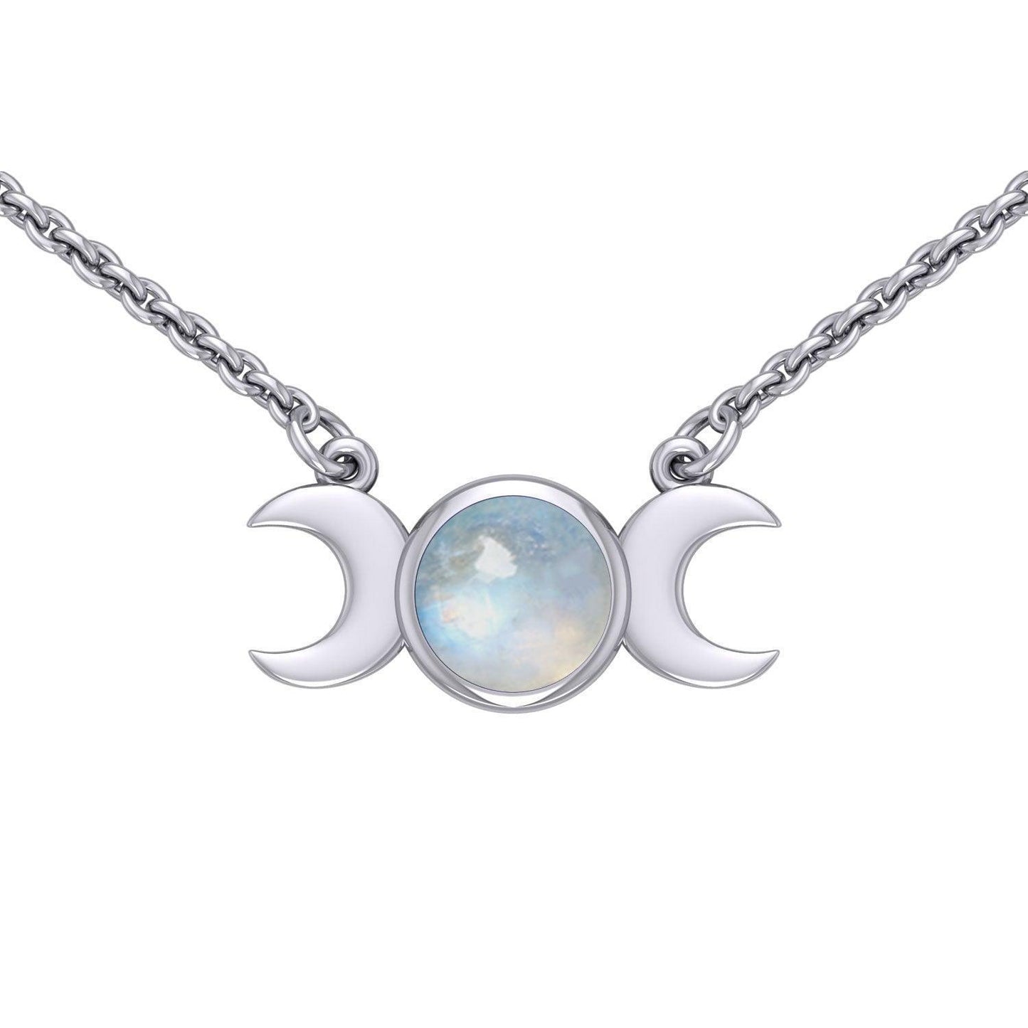 Blue Moon Silver Necklace with Gemstone TN268