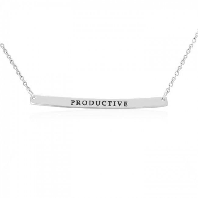 Large Curve Bar Necklace TNC431P