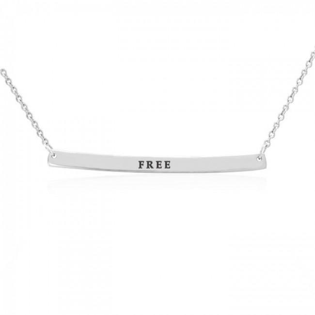 Large Curve Bar Necklace TNC431P