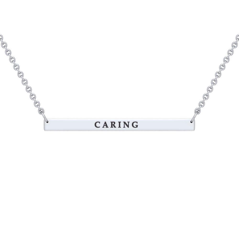 Silver Large Straight Bar Necklace Words That Matter TNC432P