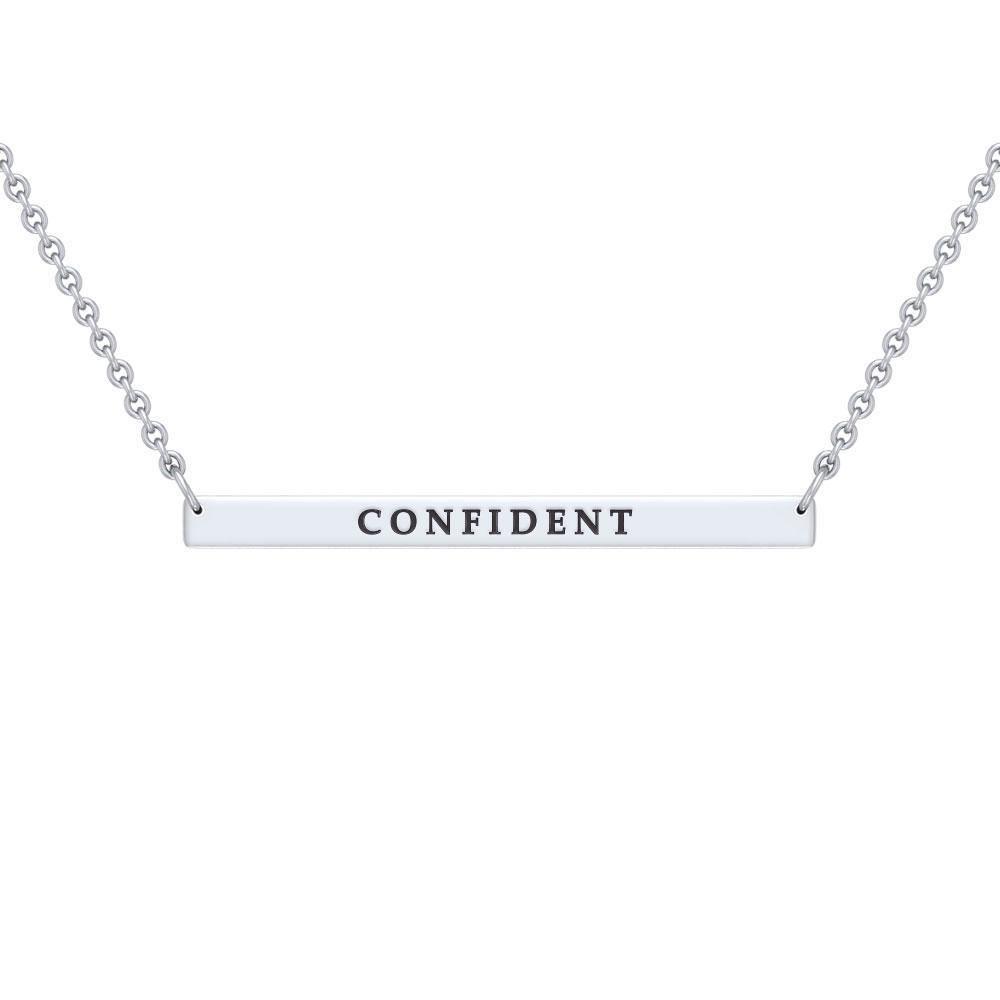 Silver Large Straight Bar Necklace Words That Matter TNC432P