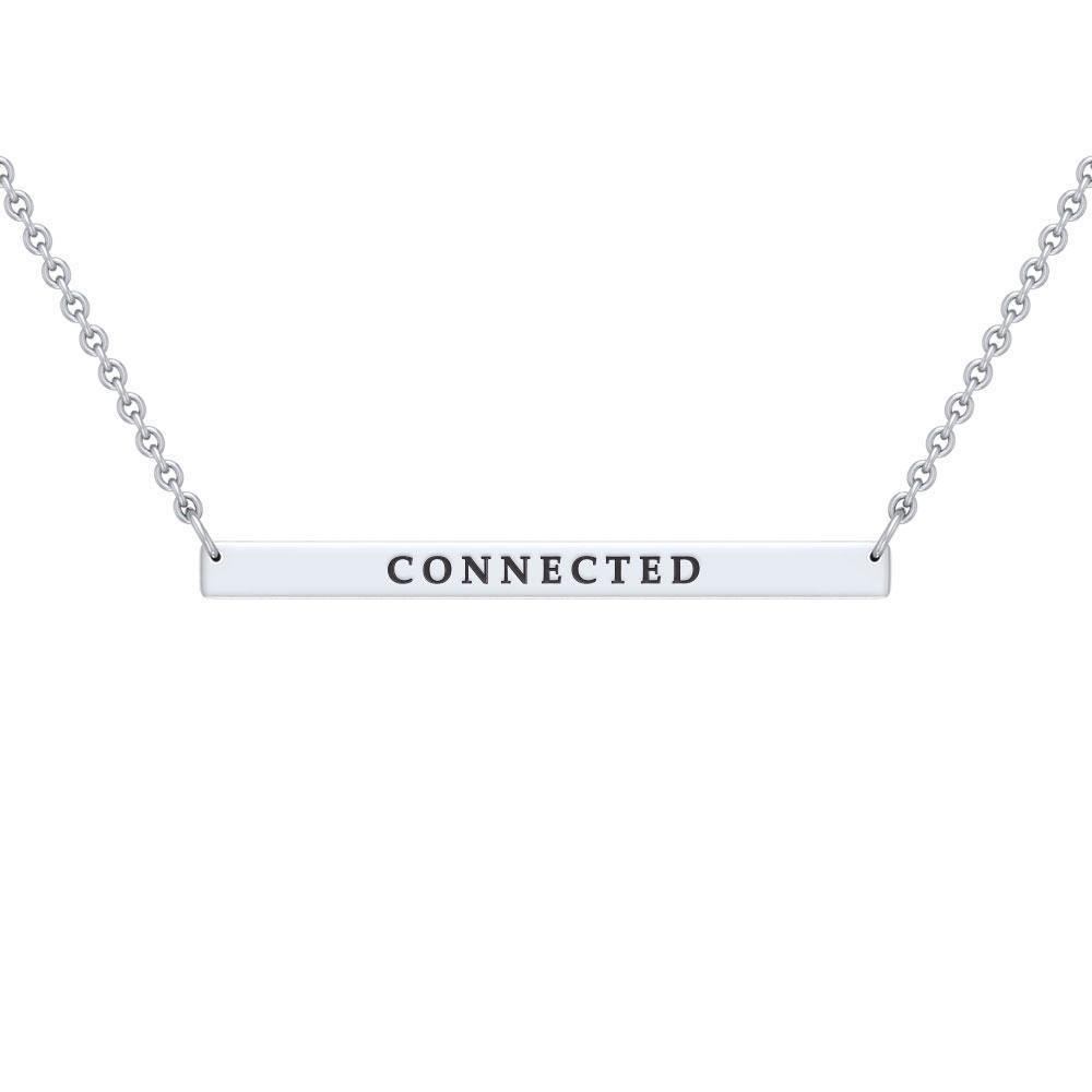 Silver Large Straight Bar Necklace Words That Matter TNC432P
