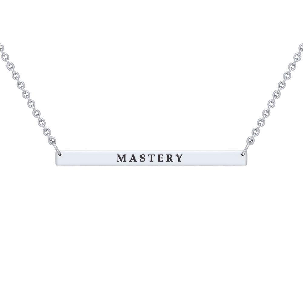 Silver Large Straight Bar Necklace Words That Matter TNC432P