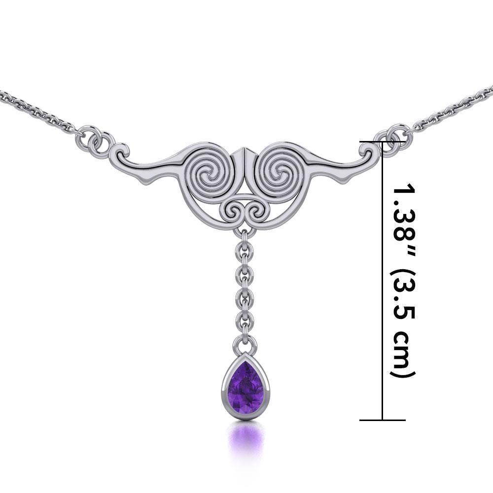Live the life of endless and limitless ~ Celtic Knotwork Sterling Silver Necklace Jewelry TNC055