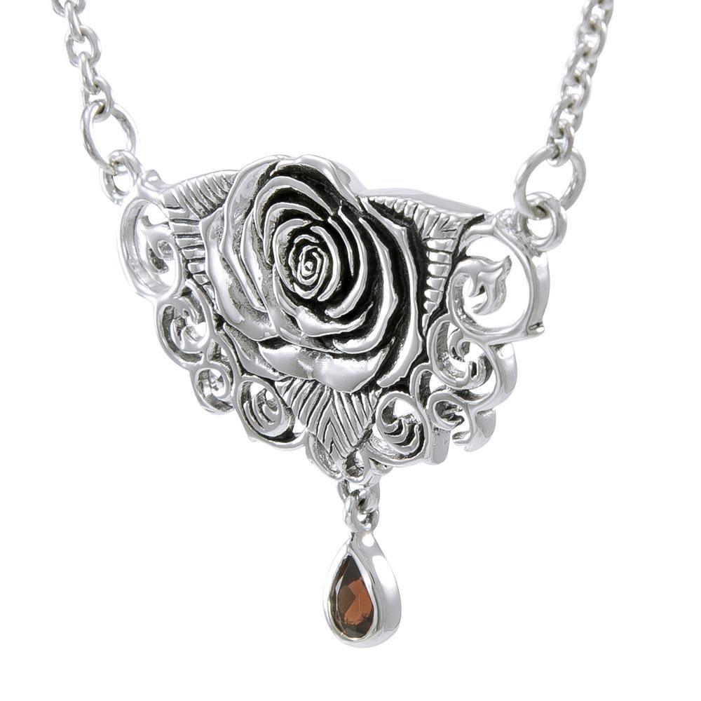 Brigid Ashwood Sacred Rose Silver Necklace TNC061