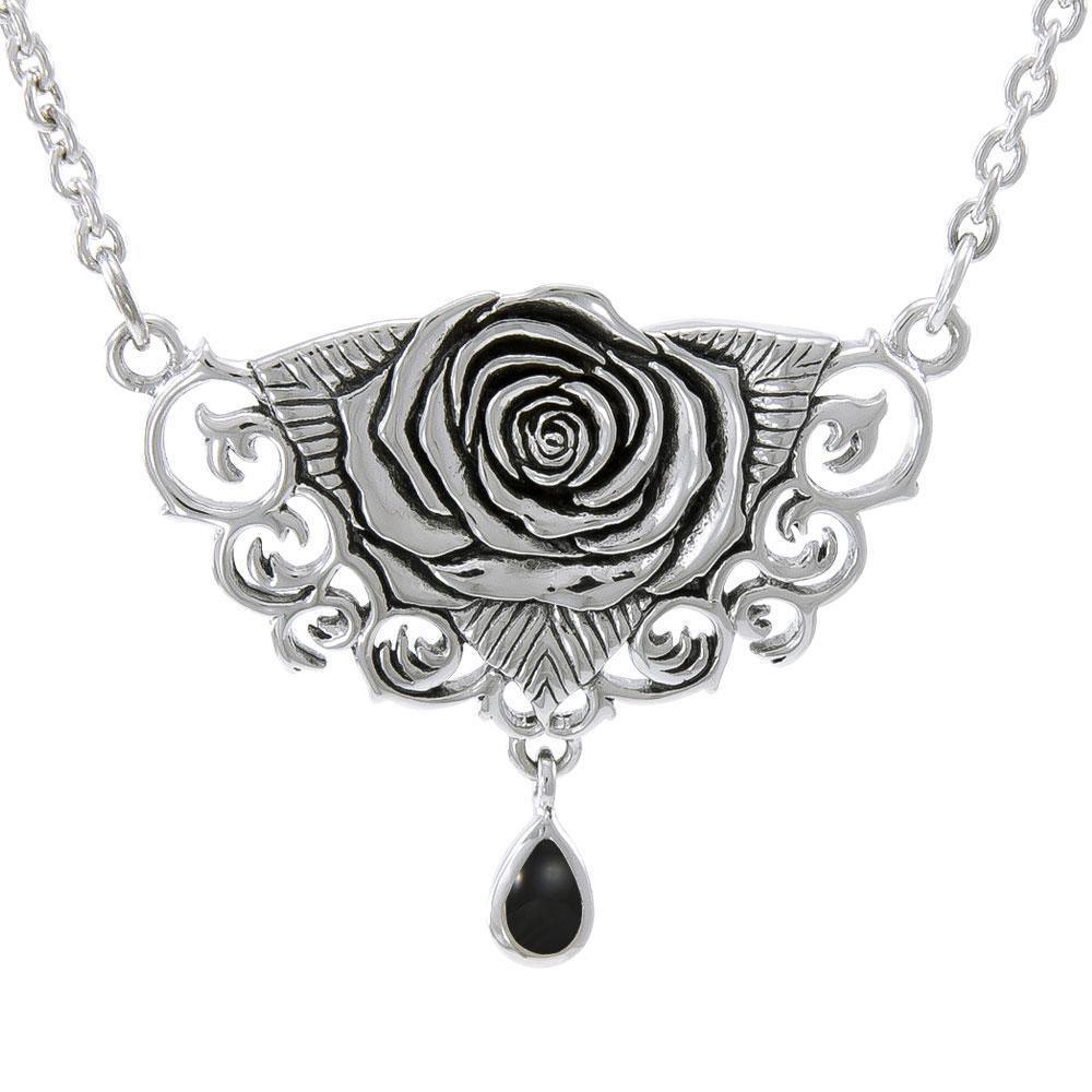 Brigid Ashwood Sacred Rose Silver Necklace TNC061