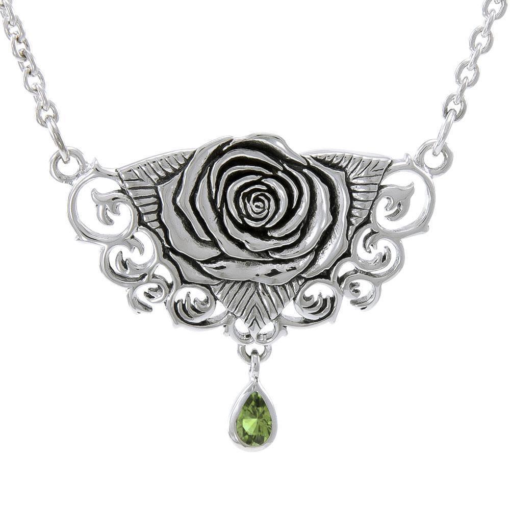 Brigid Ashwood Sacred Rose Silver Necklace TNC061