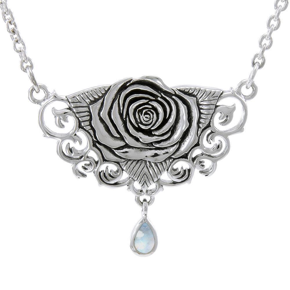 Brigid Ashwood Sacred Rose Silver Necklace TNC061