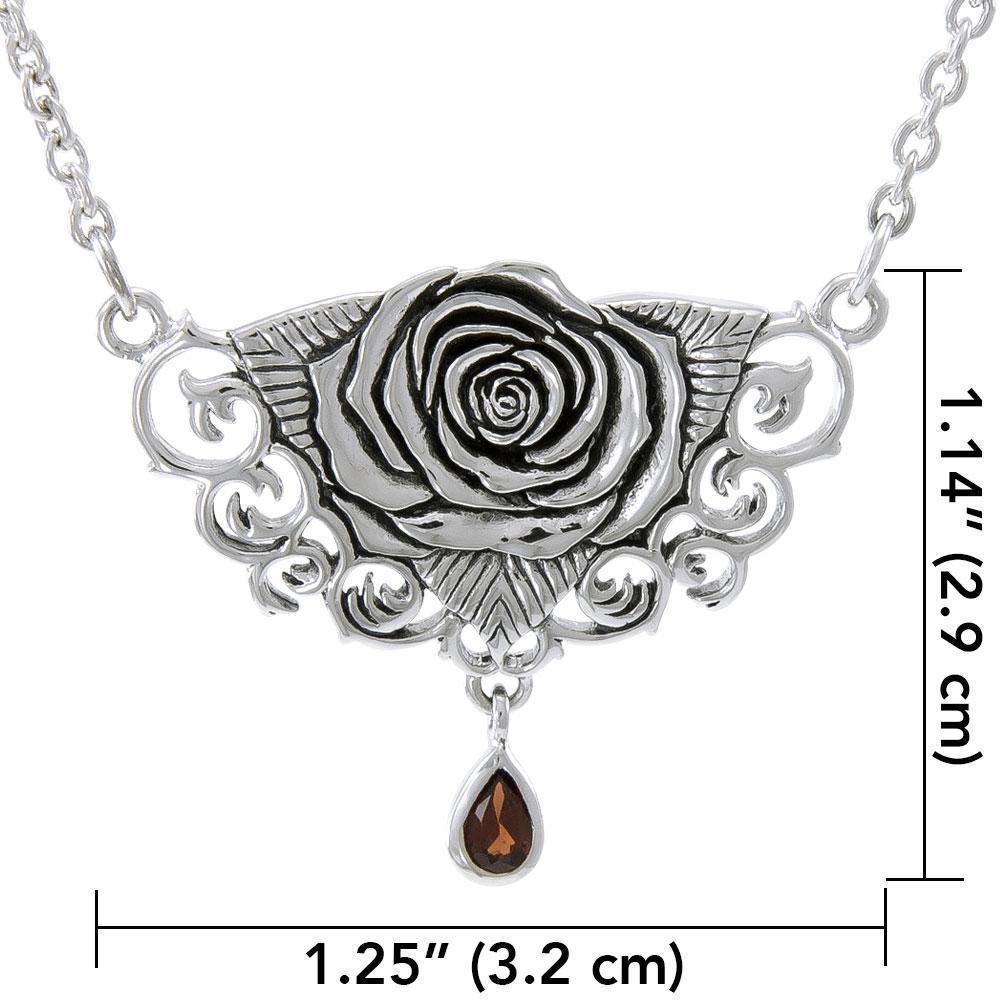 Brigid Ashwood Sacred Rose Silver Necklace TNC061
