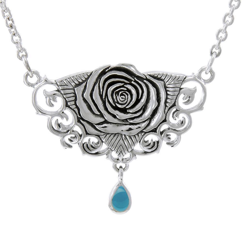 Brigid Ashwood Sacred Rose Silver Necklace TNC061
