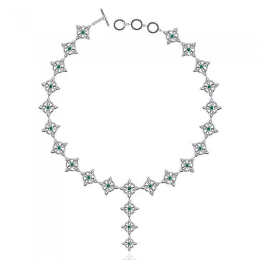 Danu Silver Quaternary Knot Necklace TNC152