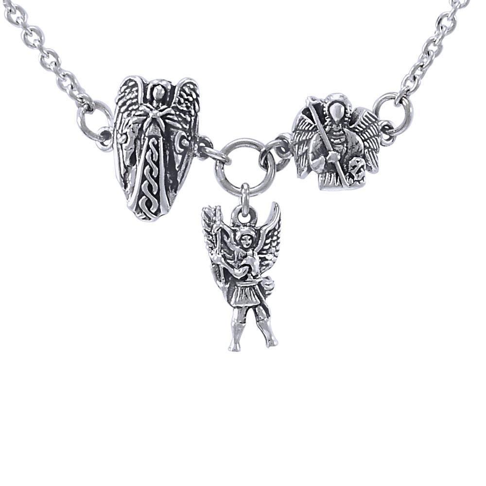 Uriel Michael Gabriel Archangel Silver Necklace TNC384
