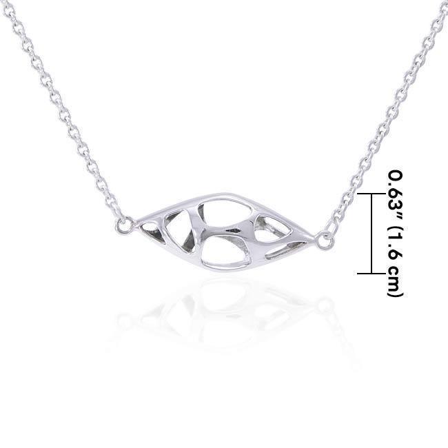 Bold Filigree Silver Necklace TNC424P