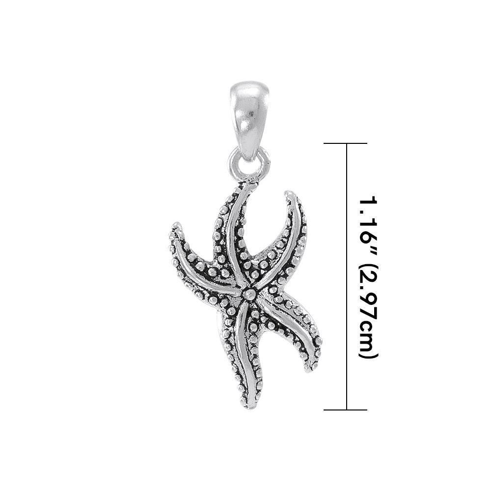 Dancing Starfish Silver Pendant TP1054