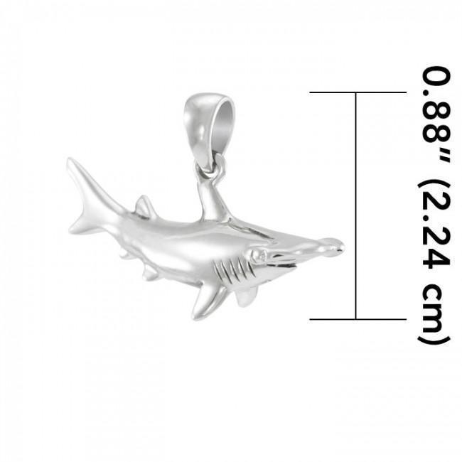 In the world of hammerhead shark beyond you can imagine ~ Sterling Silver Jewelry Pendant TP1057