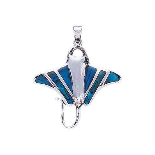 Manta Ray Sterling Silver Pendant TP1078