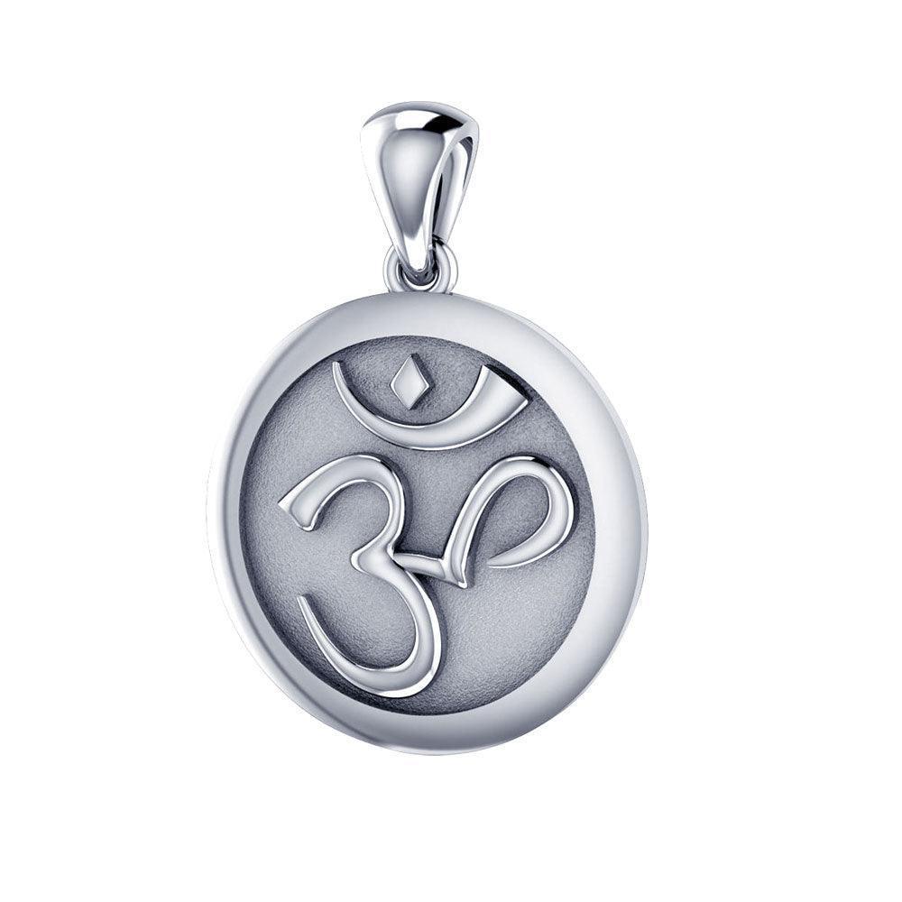 Om Meditation Silver Pendant TP1229