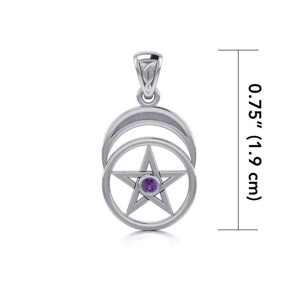 Silver Pentagram Pentacle Pendant TP1279