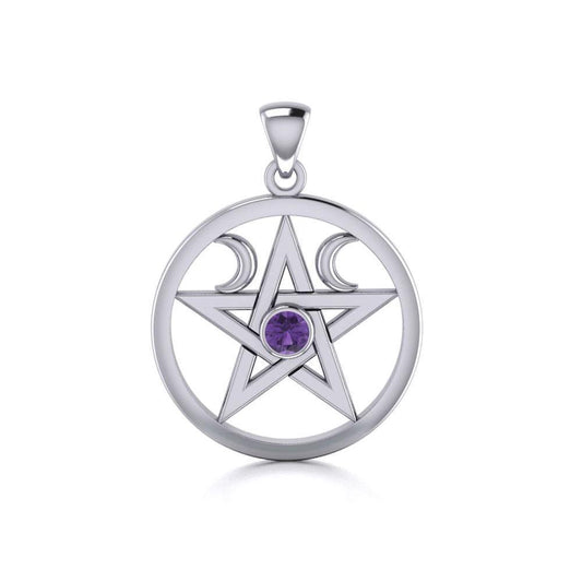 Silver Pentagram Pentacle Pendant TP1283