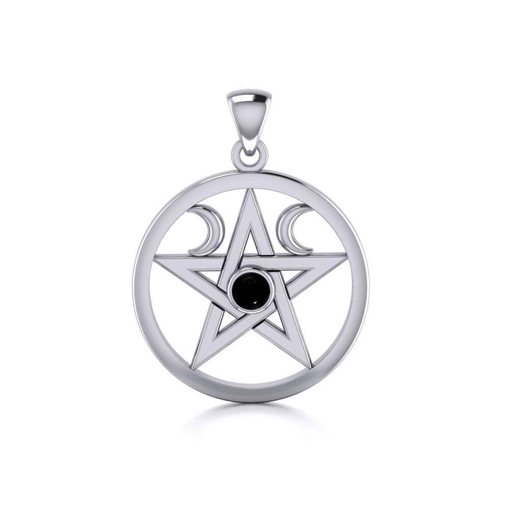 Silver Pentagram Pentacle Pendant TP1283