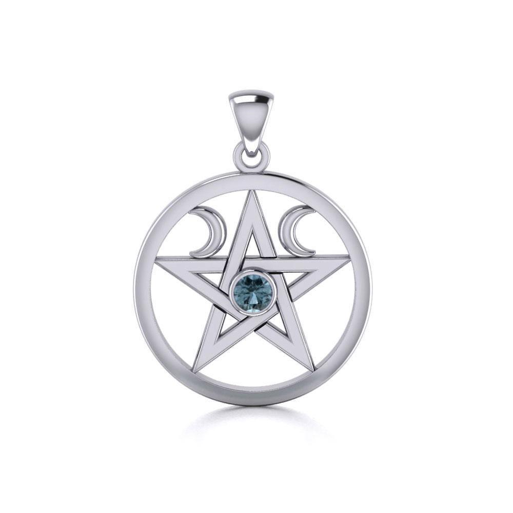 Silver Pentagram Pentacle Pendant TP1283