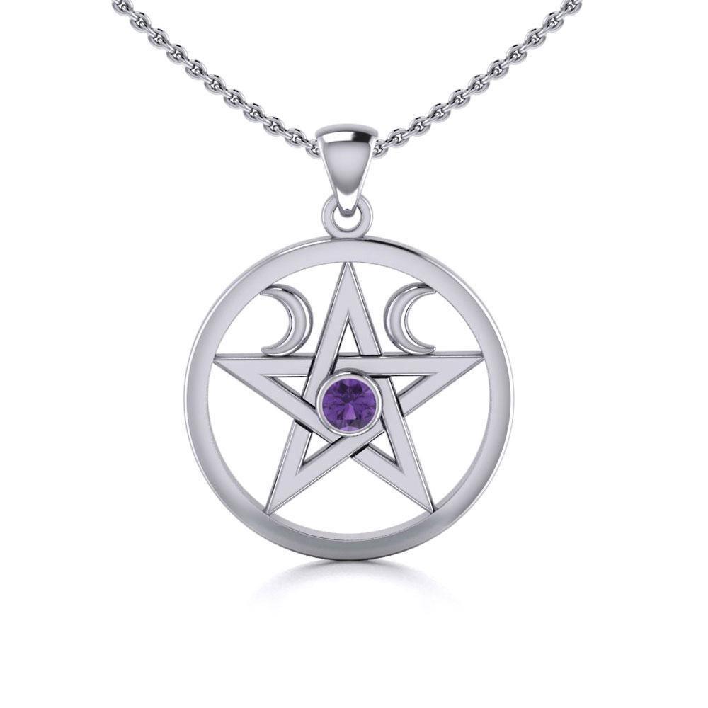 Silver Pentagram Pentacle Pendant TP1283