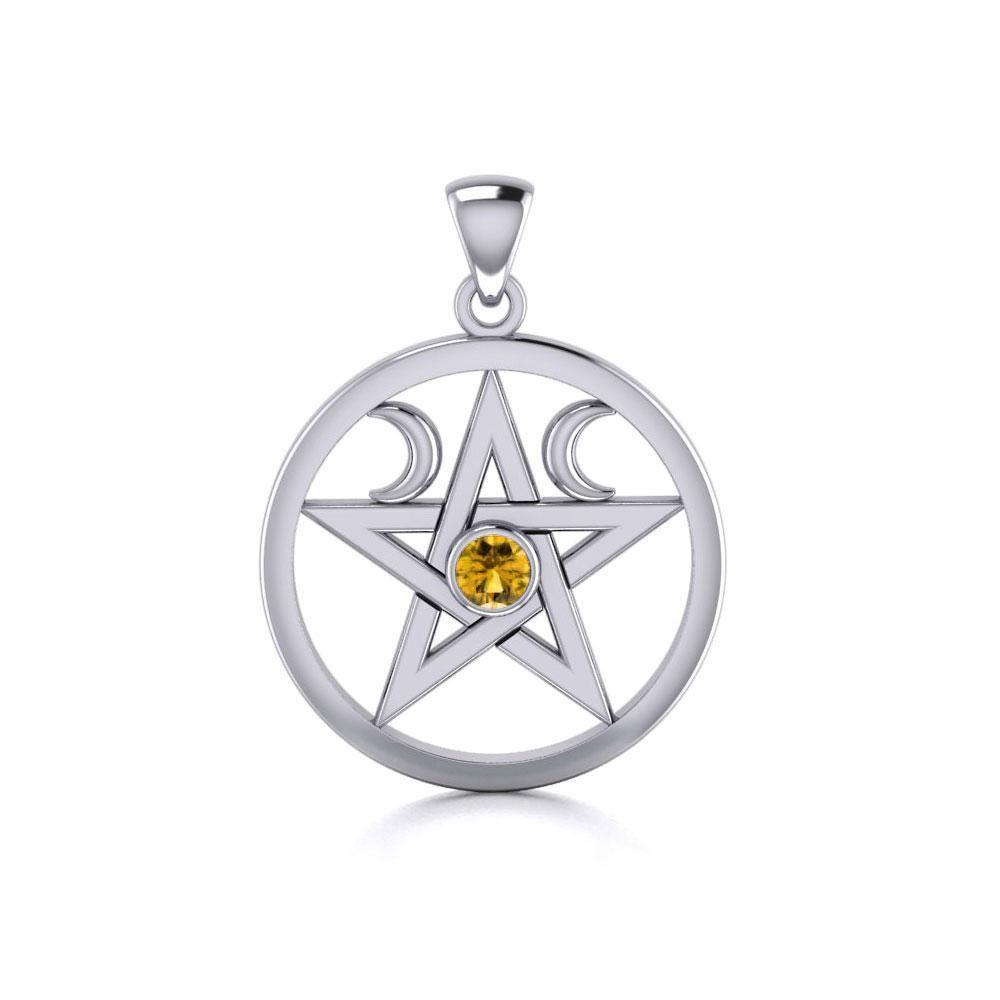Silver Pentagram Pentacle Pendant TP1283