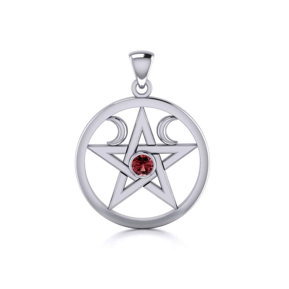 Silver Pentagram Pentacle Pendant TP1283