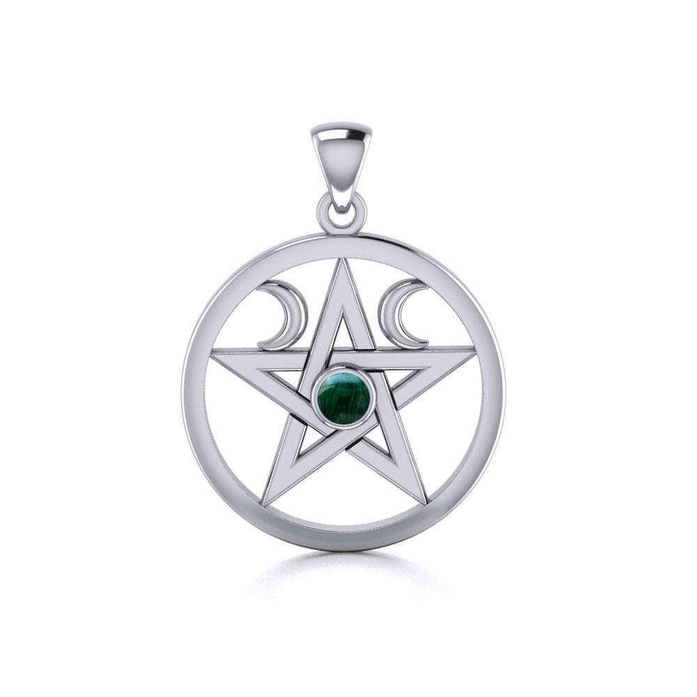Silver Pentagram Pentacle Pendant TP1283