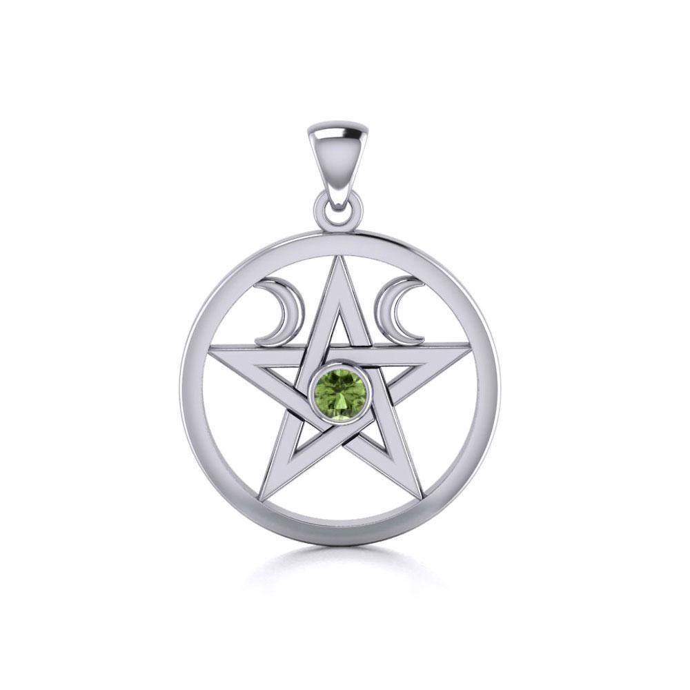 Silver Pentagram Pentacle Pendant TP1283