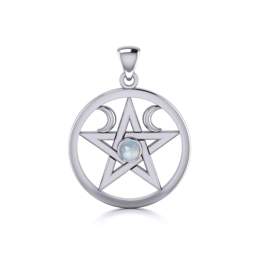 Silver Pentagram Pentacle Pendant TP1283