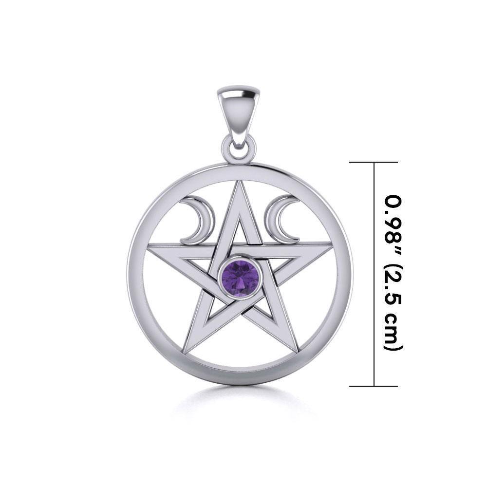 Silver Pentagram Pentacle Pendant TP1283
